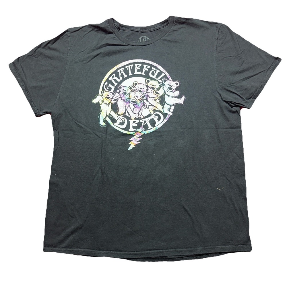 Grateful Dead Dancing Bears Rainbow T Shirt Men's‎ XL 2022 Black
